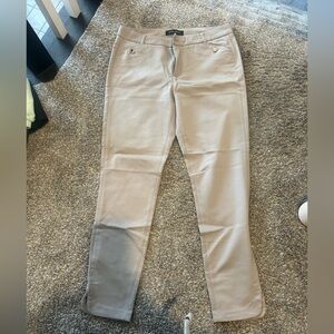 Ivanka Trump Beige Trousers with Button Accent